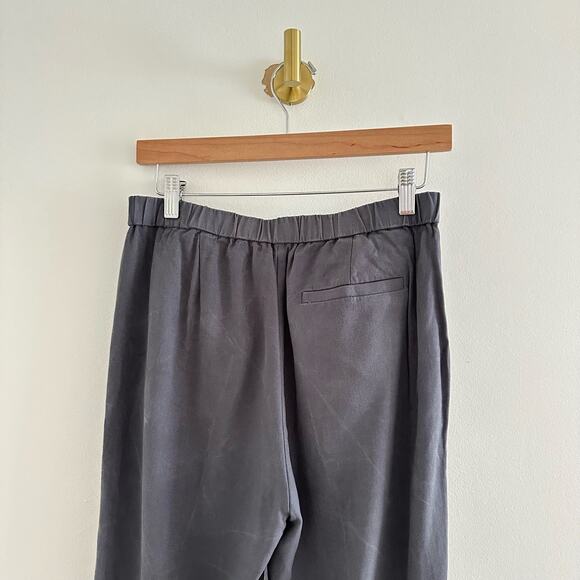Eileen Fisher Cropped Straight-Leg Stretch Crepe Pants Gray XS - Picture 8 of 11